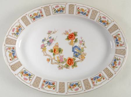 Spring Moon 14" Oval Serving Platter