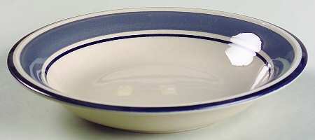Trend Slate Blue Rim Soup Bowl