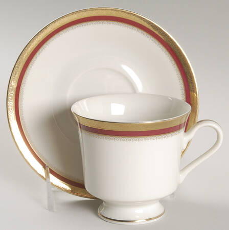 Versailles Footed Cup & Saucer Set