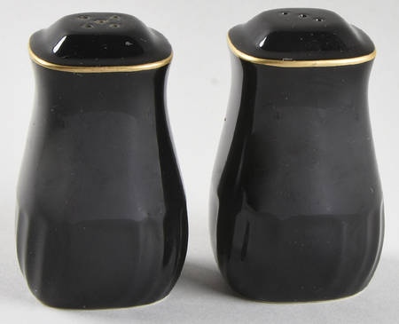 Wave Golden Black Salt & Pepper Set