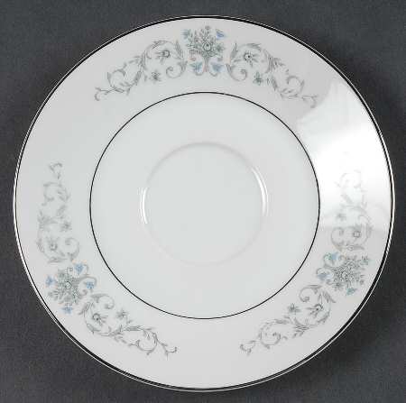 Bordeaux Blue and Gray Saucer