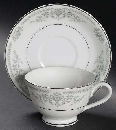Brenda Footed Cup & Saucer Set