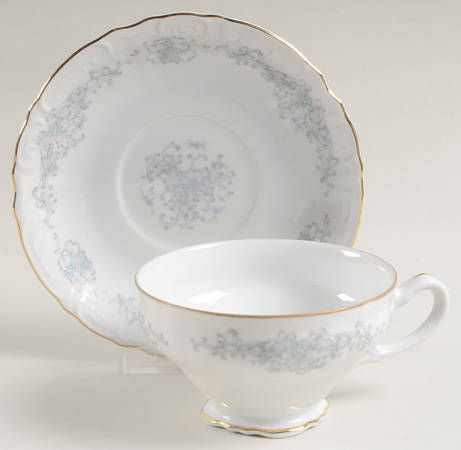 Florissant Footed Cup & Saucer Set