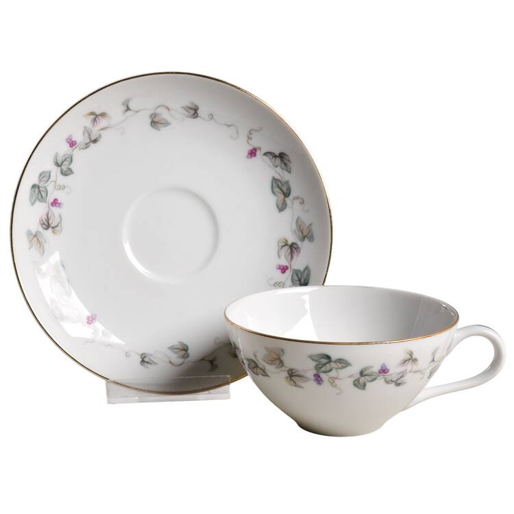 Piedmont Flat Cup & Saucer Set by Rose (Japan)