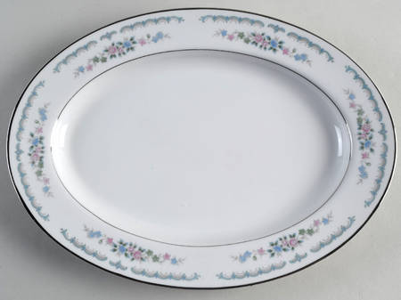 Rose Villa 12" Oval Serving Platter
