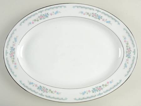Rose Villa 14" Oval Serving Platter
