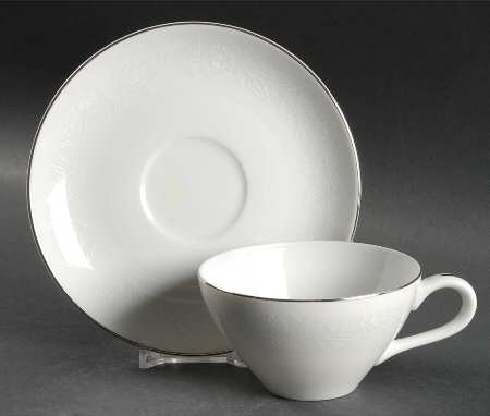 Serena Flat Cup & Saucer Set