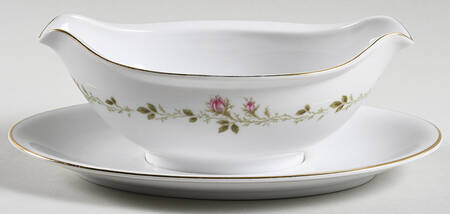 Sierra Rose Gravy Boat with Attached Underplate