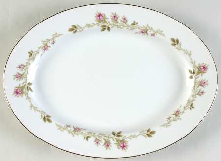 Sierra Rose 12" Oval Serving Platter