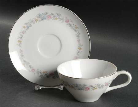 Spring Haven Flat Cup & Saucer Set