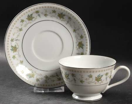 Springtime Footed Cup & Saucer Set