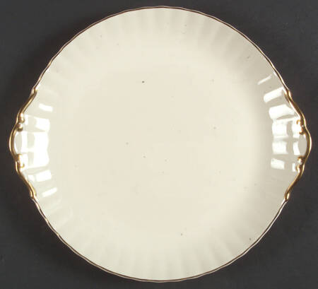 Affinity Gold Large Handled Cake Plate