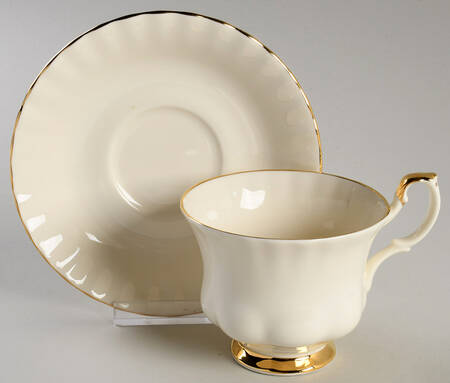 Affinity Gold Footed Cup & Saucer Set by Royal Albert