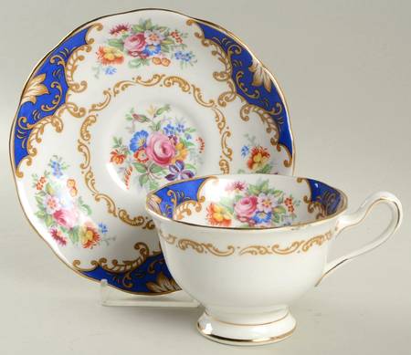 Albany Blue Footed Cup & Saucer Set