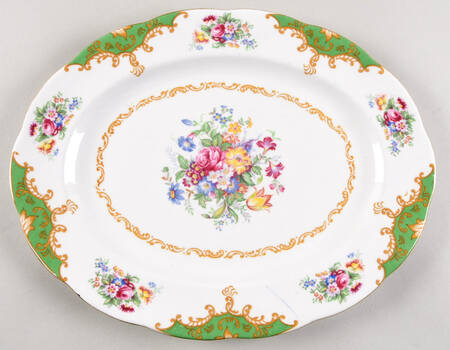 Albany Green 13" Oval Serving Platter