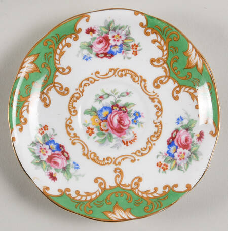 Albany Green Saucer for Demitasse Cup