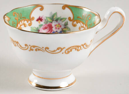 Albany Green Footed Demitasse Cup