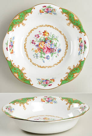 Albany Green 9" Round Vegetable Bowl