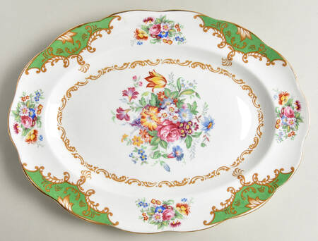Albany Green 11" Oval Serving Platter