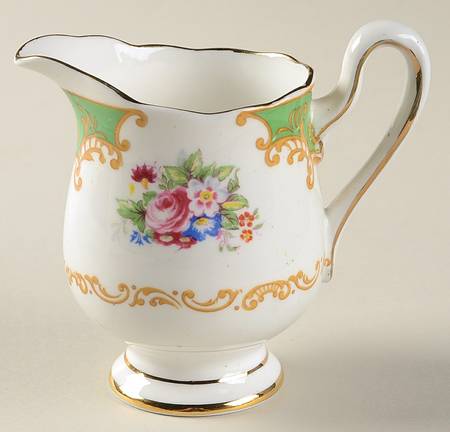 Albany Green Creamer-Miniature