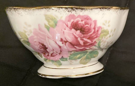 American Beauty (White Background) Open Sugar Bowl
