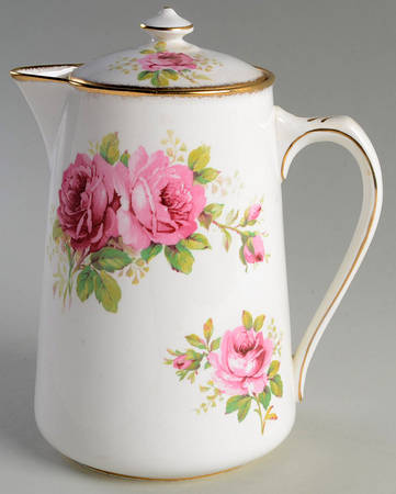 American Beauty (White Background) Hot Water Jug & Lid