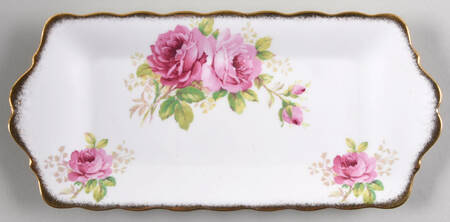 American Beauty (White Background) Large Sandwich Tray