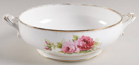 American Beauty (White Background) Round Vegetable No Lid