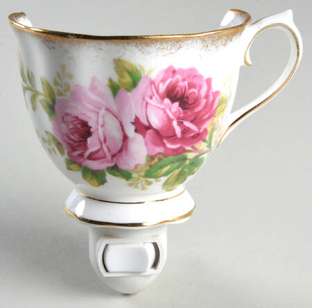 American Beauty (White Background) 1 5/8" + cup (H) Night Light/Cup HC