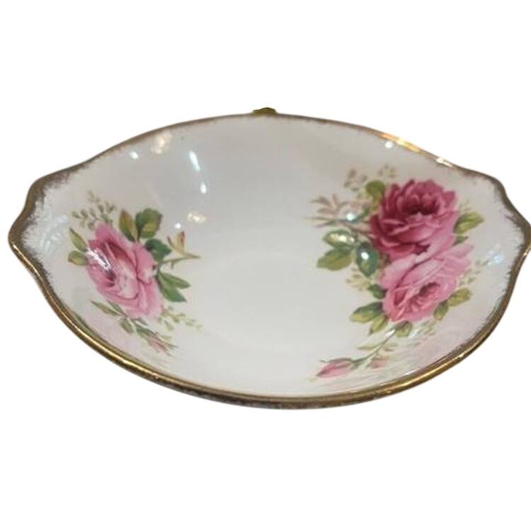 American Beauty (White Background) Lugged Cereal Bowl