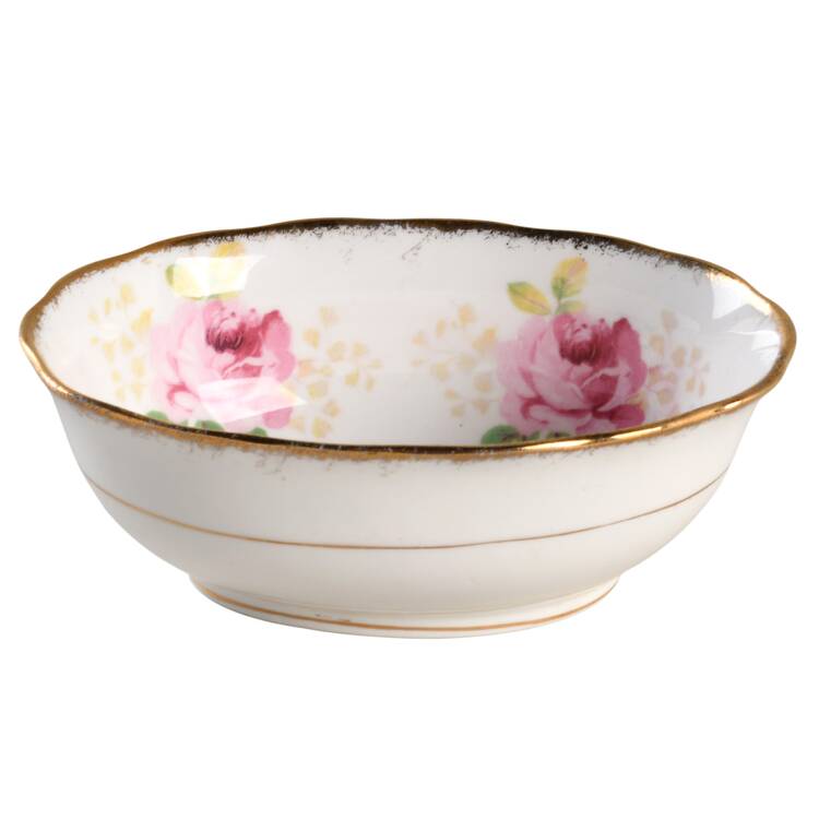 American Beauty (White Background) Mini Open Sugar Bowl