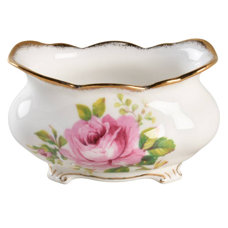 American Beauty (White Background) Open Sugar Bowl