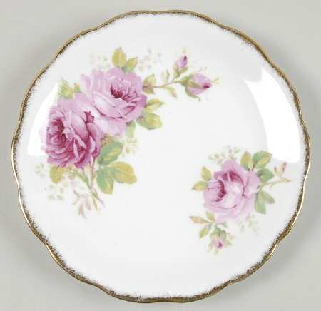 American Beauty (White Background) Dessert/Pie Plate