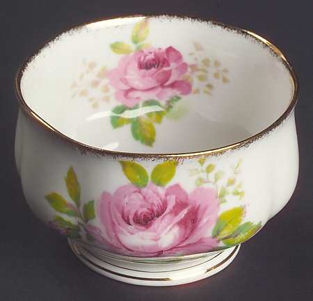 American Beauty (White Background) Mini Open Sugar Bowl