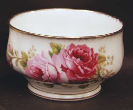 American Beauty (White Background) Open Sugar Bowl