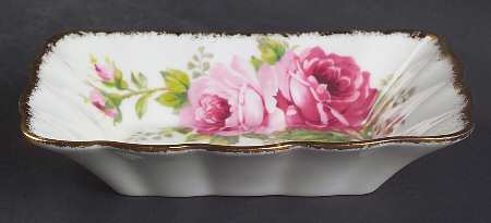 American Beauty (White Background) 5" Rectangular Sweet Meat