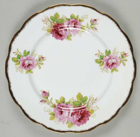 American Beauty (White Background) Dinner Plate