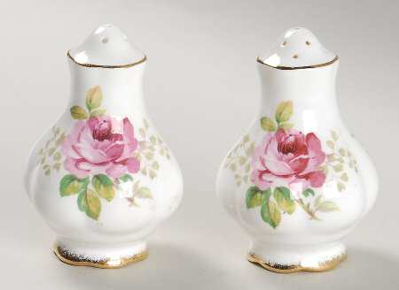 American Beauty (White Background) Salt & Pepper Set