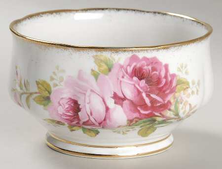 American Beauty (White Background) Open Sugar Bowl