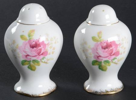 American Beauty (White Background) Salt & Pepper Set