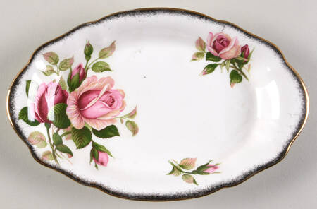 Anniversary Rose Tray for Mini Creamer & Open Sugar