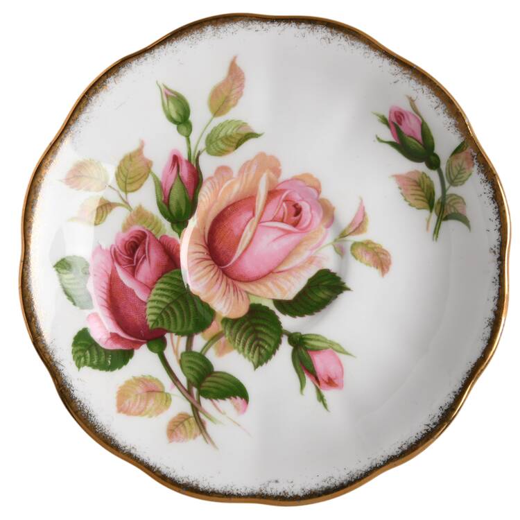 Anniversary Rose Saucer for Footed Cup