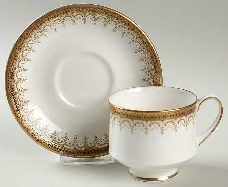 Athena Footed Cup & Saucer Set