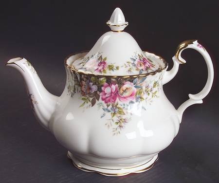 Autumn Roses Teapot & Lid