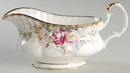 Autumn Roses Gravy Boat