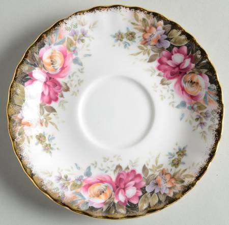 Autumn Roses Saucer for Demitasse Cup