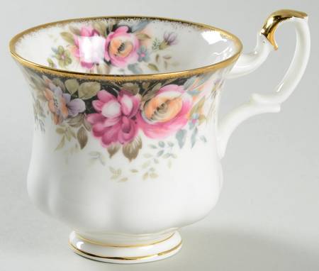 Autumn Roses Footed Demitasse Cup