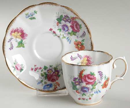 Barbara Ann Flat Cup & Saucer Set