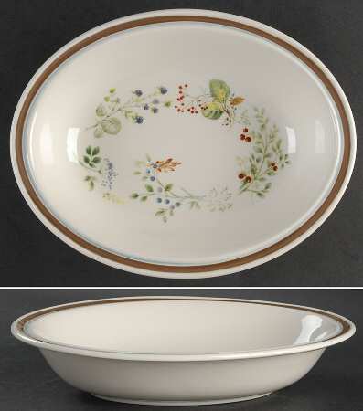 Bitter Sweet 10" Oval Vegetable Bowl by Royal Albert