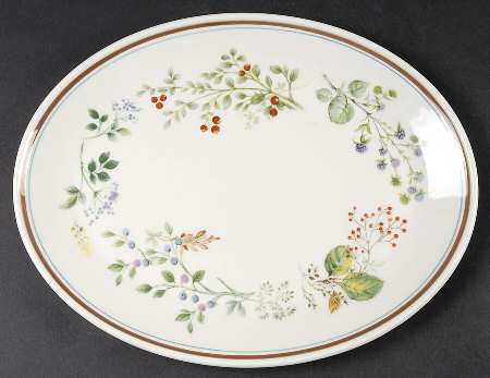Bitter Sweet 13" Oval Serving Platter by Royal Albert